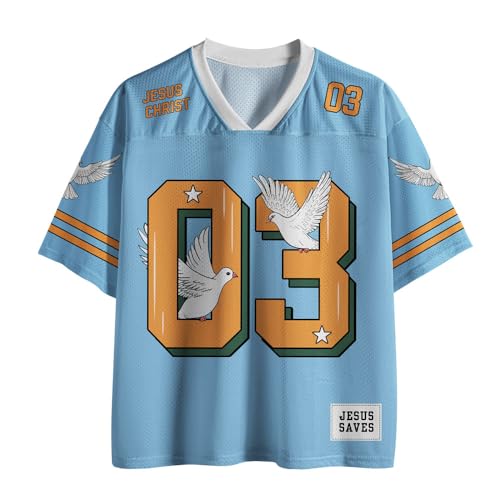 Graphic Tees Summer Novelty Women Men Oversized Dove with God Christian Jersey