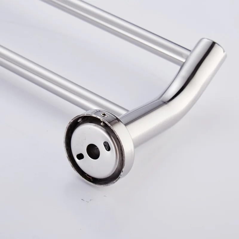 Toalleros De BañO Toallero Doble de Pared L Acero Inoxidable for baño, Soporte for Toallas(50cm)