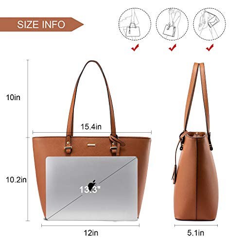 Image of LOVEVOOK Purse for Women Fashion Tote Bag Shoulder Handbags Top Handle Satchel Bags with External Pocket