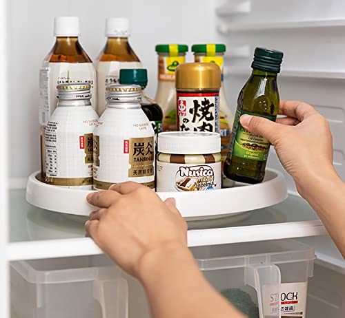 4 Pack Lazy Susan Turntable, 10 Inch Non-Slip Lazy Susan Cabinet Organizer, Rotating Spice Rack For Cabinet, Pantry, Countertop, Fridge, Vanity, Bathroom #TOP5