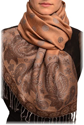Écharpe marron pashmina feel idéale pour vos soirées d'automne