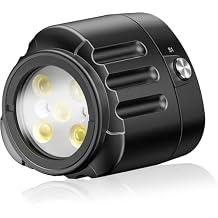 Seafrogs Diving Led Video Light Waterproof 130FT/40M White Red Blue Camera Fill Lights with 1/4" Ball Head Cold Shoe Adapter Underwater Photography Lighting for Gopro Sony Nikon CameraSL-18
