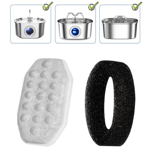10 filtros de reemplazo para fuente de agua para mascotas miniatura 6