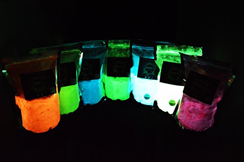 Pigment fluorescent solvant vert phosphorescent brille dans le noir 1kg - 6