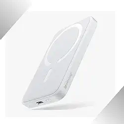 Premium Power Bank Portátil, 10.000 mAh, Carregador por Indução Magnético, Carregamento Rápido Compatível com iPhone, Bateria Externa Premium