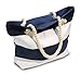 Beach Bag With Inner Zipper Pocket  Medium To Large Sized Mesh Cotton Striped Tote Bag and Bonus Phone Dry bag