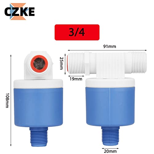 Válvula de bola flotante automática de 1,27 cm DASEB para controlar nivel de agua 6