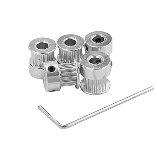 Puleggia GT2 20 Denti Per Stampante 3D - 5 Pezzi In Alluminio Larga 6mm - Foto 6