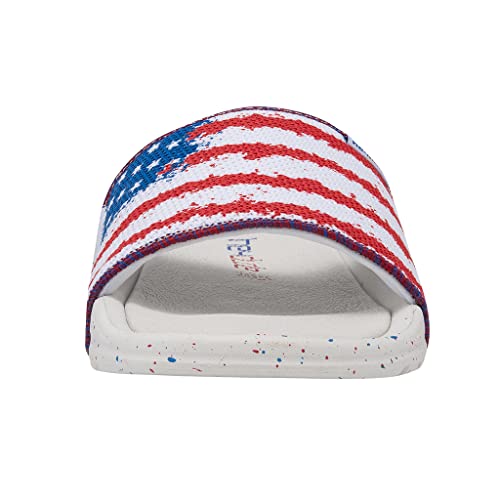 Image of HEYDUDE Women's Peggy Flag Multiple Colors | Women's Shoes | Women's Lace Up Loafers | Comfortable & Light-Weight