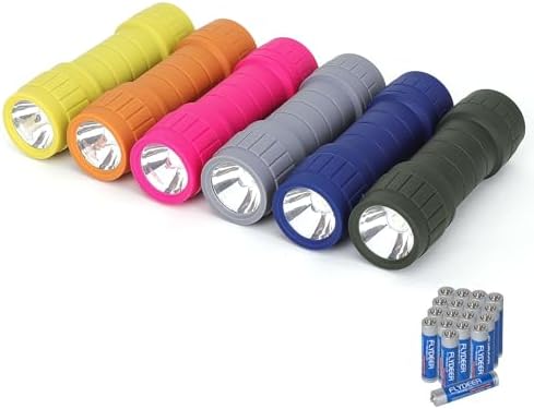 6-Pack Mini LED Flashlight Set