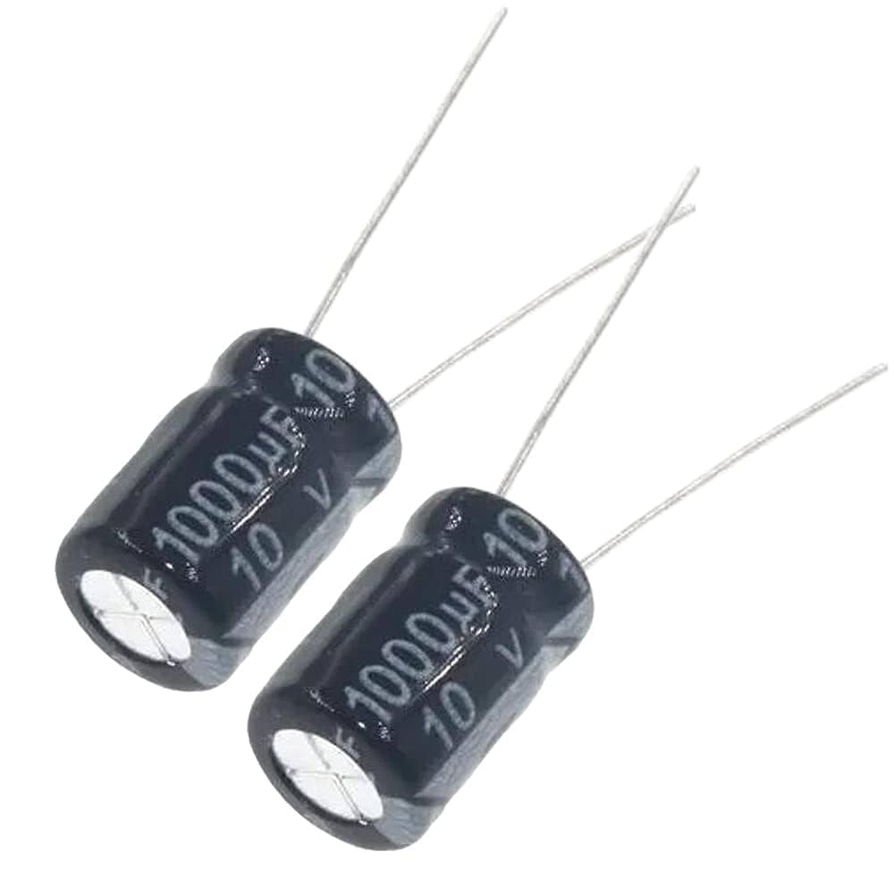 JWCO 1000µF/10V Electrolytic Capacitors (Original) – 8x12mm Size, Long Life (Pack of 10)