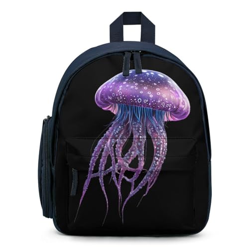 Funny Jelly Fish Cute Backpack Small Daily Daypack Travel Shoulder Bag with Adjustable Strap Graphic Print