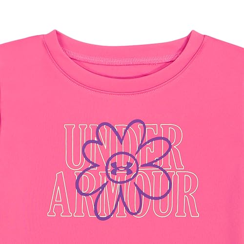 Image of Under Armour Girl's 3-Piece Fleece Hoodie, Pants, and Short Sleeve Tee Set