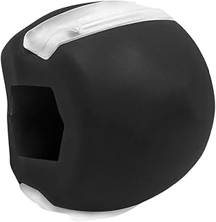 顎 トレーニング あごエクササイザー フェイスフィットネスボール 顔の筋肉を鍛える美顔器 顔をスリム ダブル顎運動デバイス エクササイズ器具 男女兼用 (ブラック)