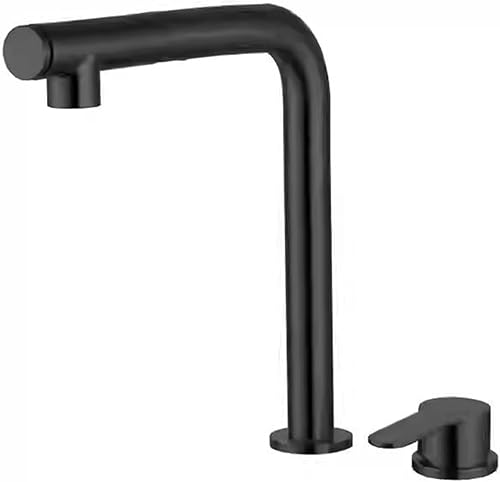 Miniatura 8 de Grifos de cocina extraíble grifo mezclador de cocina giratorio 2 vistas agua caliente y fría grifos de fregadero de cocina de acero inoxidable