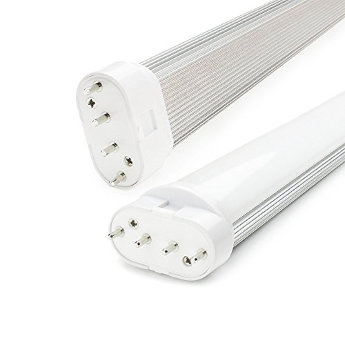 BYOPTO 1PCS 2G11 4 Pin Base 22W LED Light Bulb 4000K Natural White 85-265V AC Light Horizontal Plug Fluorescent Equivalent 55W, Non-dimmable (535mm 22W)