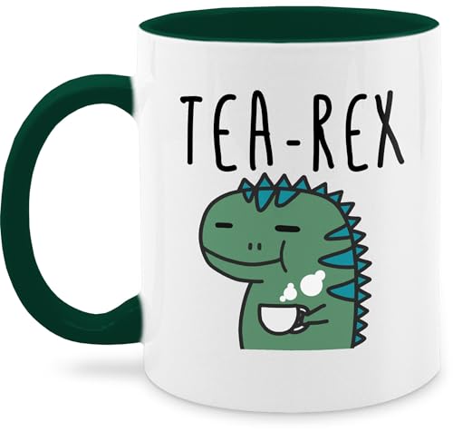 Shirtracer Tasse mit Spruch - Tea-Rex - Unisize - Petrolgrün - teetasse...