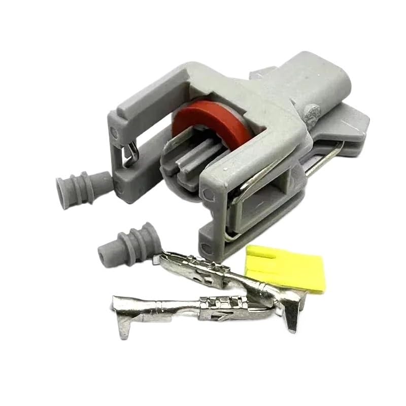 1 Set 2 Pin 1.5 mm Fuel di/*esel Injector Plug Female Ignition Coil Electronic Wire Harness Connector for Car 1743486-3(Blue)