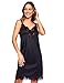 Ilusion 2012 - Slip Dress for Women – Anti-Static Fabric, Adjustable Straps, Loose Fit – Underdress Slip, No Show Lines - Black, Size 38