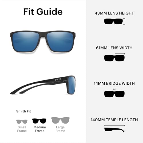 Image of SMITH Riptide Sunglasses with ChromaPop Polarized Lenses - Performance Eyewear for Beach, Fishing, Hiking