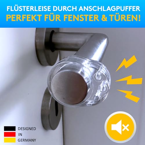 SilverRack Türstopper Wand selbstklebend Türklinkenpuffer Wandpuffer – Ansicht 2