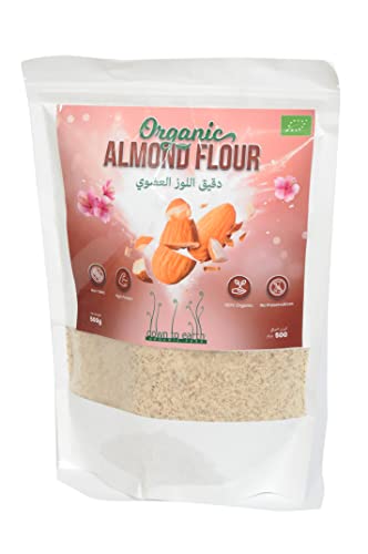 down to earth Organic Food Almond Flour-Keto Friendly high in fiber&protein healthy fats good for baking bread muffins cakes&cookies-500g