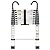 Telescopic Ladder, 8.5FT RIKADE Aluminum Telescoping Ladder with Non-Slip Feet and Stable Hook, Portable Extension Ladder for Household and Outdoor Working, 330lb Capacity