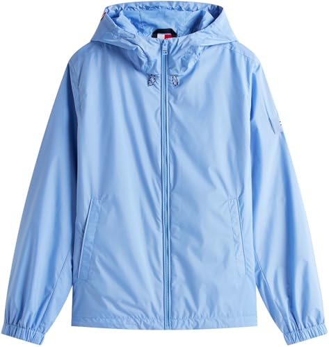 Tommy Hilfiger Herren Übergangsjacke Hooded mit Kapuze, Blau (Cloudy Blue), XL – Ansicht 3