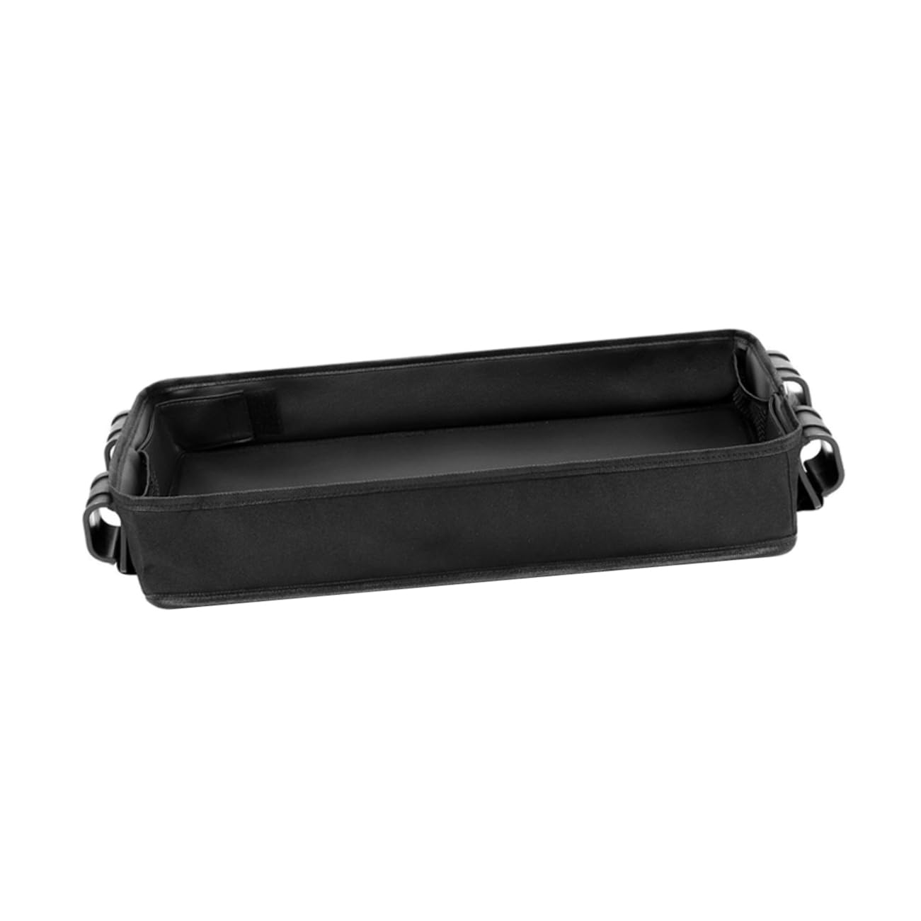 Vassoio Snack per Passeggino Clip, Organizer Nero in Canvas