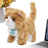 Rétroaction multisensorielle: Grâce à son déplacement similaire à celui d'une proie, le chat en peluche motorisé délivre un feedback visuel et tactile, apportant une compagnie réconfortante et une simulation authentique d'animal de compagnie électronique lors de vos soirées ou routines quotidiennes.