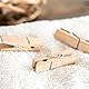 CUWELT 300 x Mini Holzklammern, 35mm Natur Kleine Wäscheklammern aus Echten Holz, Deko Klammern, Kleine Holzclips, Natürliche Zierklammern für DIY, Basteln, Aufhängen von Fotos, Postkarten, Briefen