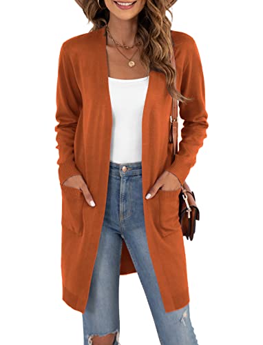 Image of VIISHOW Women's Classic Cardigans Long Sleeve Open Front Casual Knit Cardigan Sweaters Coat Soft Outwear