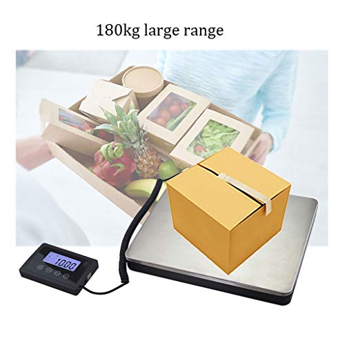 Báscula digital de envío 180Kg con plataforma de acero inoxidable miniatura 4