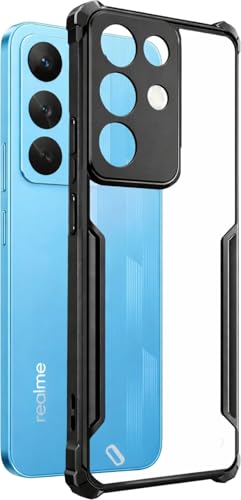 Image of SPAZY CASE Realme Narzo 90x Back Cover | Transparent Crystal Clear Hard PC Back Case with TPU Bumper, Drop Protection Case Cover for Realme Narzo 90x