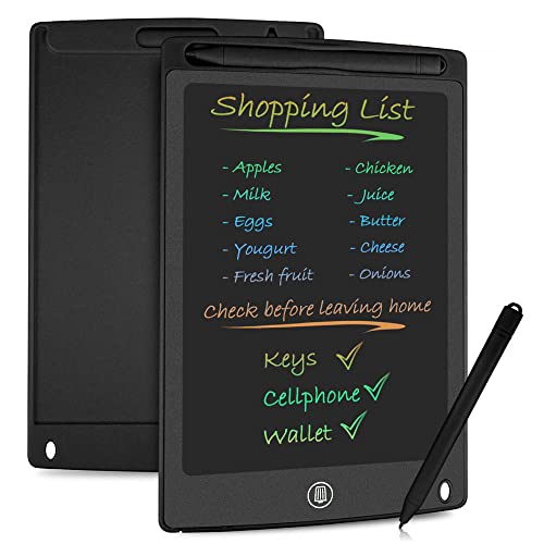 JENABOM LCD Writing Tablet 12 Inch, Graphic Tablets Electronic Colorful Doodle Board Drawing Pad, Portable Drawing Tablet Gift for 3+ Years Old Girls Boys, for Office School Home Trip JENABOM LCD Writing Tablet 12 Inch, Graphic Tablets Electronic Colorful Doodle Board Drawing Pad, Portable Drawing Tablet Gift for 3+ Years Old Girls Boys, for Office School Home Trip