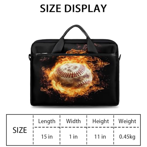 Bolsa para laptop baseball burning 15 pulgadas miniatura 2
