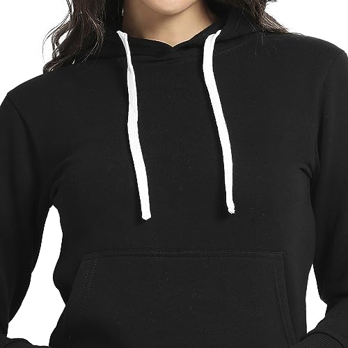 Image of PINACOLADA Women's Pullover Hoodie with Kangaroo Pockets for Casual Wear | Hooded Neck | Long Sleeve | Drawstring Closure | Cotton Sweatshirt Crafted with Comfort Fit for Everyday Wear