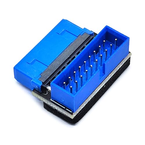 Desktop Motherboards USB3.2 GEN1 19Pin/20Pin Sockets 90 Degrees Turn Elbow Adapter USB Front Panel Adapter