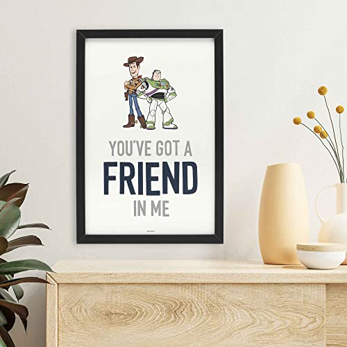 Open Road Brands 90194236 Disney Pixar Toy Story You'Ve Got A Friend In Me Woody And Buzz Framed Wall Decor thumb #4