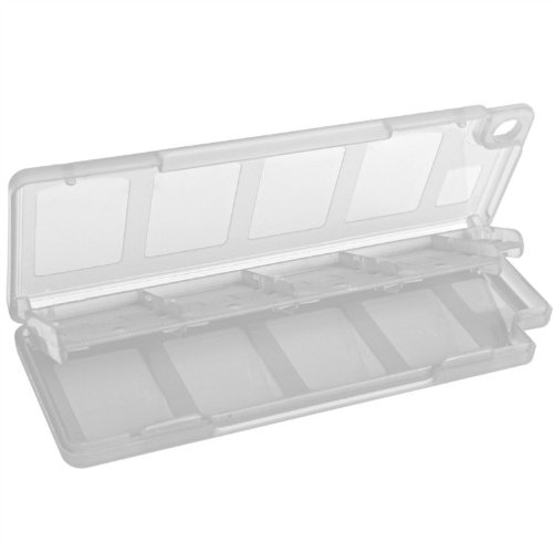 eForBuddy 10 in 1 Game Card Case Holder for Sony PS Vita, Clear