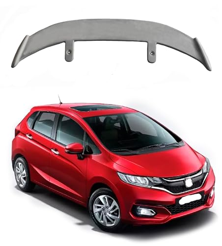 Image of GT Type Sportz Spoiler Semi-Finished (Unpainted Grey) Car Spoiler Fiber Reinforced Plastic (FRP) Compatible with Jazz