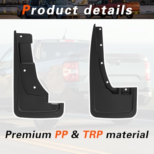 Image of Mud Flaps for Trucks Mud Guards Compatible with Ford Maverick 2022 2023 Set of 4 NZ6Z-16A550-AA NZ6Z-16A550-BA Splash Guards 4pcs Front & Rear Side, ZX-DNB-Maverick23