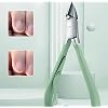 18 Piece Water Green Stainless Steel Manicure Pedicure Care Set with Glass Rasp in Special Box with Magnet