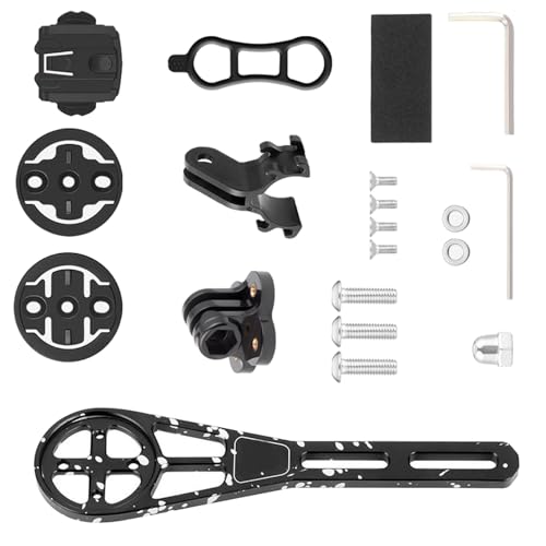 mioosho 1set Aluminum Alloys Bike Handlebars Mount Durability Handlebars Counter Brackets for Cycling Computers