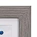 Malden International Designs 4x6 or 5x7 Sisters Distressed Expressions Picture Frame Silver Finish Sisters Word Attachment Gray Textured Wood Grain Finish MDF Frame White Beveled Mat
