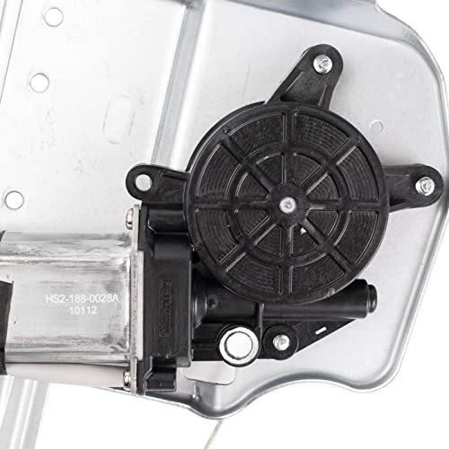 Image of TRQ Rear Passenger Side Power Window Motor and Regulator Assembly Power Compatible with 2004-2008 Chrysler Pacifica