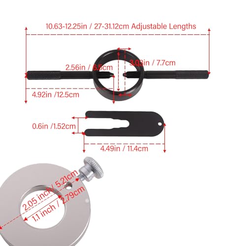 Image of Sorandy Universal Motorcycle Fork Service Tool Kit, Fork Spring Compressor and Fork Oil Level Tool Set for Most Upside Down Sreetbike Motorcycle Forks, Sorandyxu71pgazyr