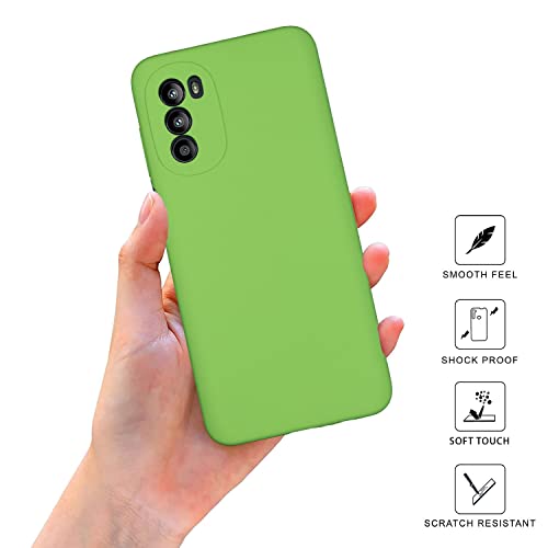 Image of SPRIG Compatible with Moto G52 Premium SilkTone Back Cover Drop Tested Shock Proof Mobile Case for Men, Women, Boys and Girls with Camera Protection (Radium Green)