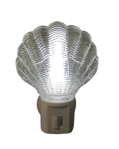 Image of Dependable Industries inc. Essentials 2 Pack Sea Shell LED Night Light On /Off Switch (Pack of 2)