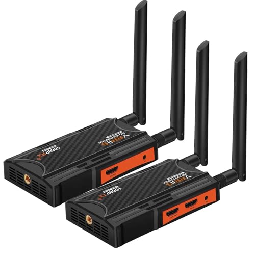Transmissor HDMI Sem Fio VRRIIS, Resolução 1080p / 60hz Full HD, Alcance até 200 Metros, 5.8G, Kit T